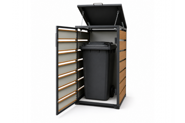 ZABUDOWA ŚMIETNIKOWA 1x240L kolor DREWNO